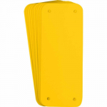2.5" x 6.25" Yellow Plastic Blank Rigid Panel_noscript