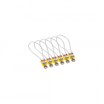 8" Compact Cable Padlock KA - Yellow_noscript