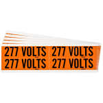 1.125" x 4.125" 277 Volts Conduit and Voltage Label_noscript