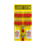 24-Lock Lockout Board w/ Keyed Different Padlocks_noscript
