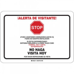 "Alerta De Visitante" Sign