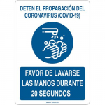 "Deten El Propagacion Del Coronavirus" Sign
