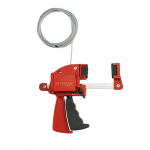 Clamping Cable Lockout for Valves, Red_noscript