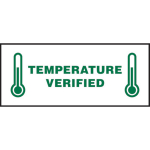 Temperature Verified Write-On Label