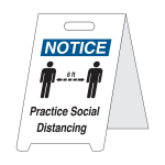 Practice Social Distancing Floor Stand