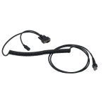 Coiled 8' RS232 Cable for Code Readers Asset Tracking_noscript