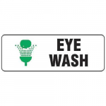 "Eye Wash" Polyester Safety Sign_noscript