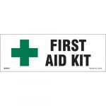"First Aid Kit" Magnetic Vinyl Safety Sign_noscript