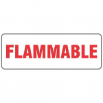 "Flammable" Polyester Safety Sign_noscript
