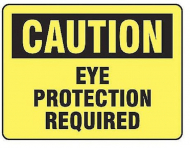 "Eye Protection Required" Safety Label_noscript