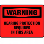 "Hearing Protection Required" Warning Label_noscript