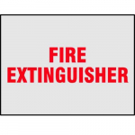 "Fire Extinguisher" Label with Sheeting_noscript