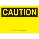 7" x 10" Polystyrene Caution Sign_noscript