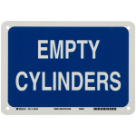 7" x 10" Polystyrene Empty Cylinders Sign_noscript