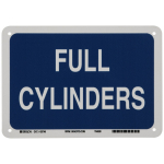 7" x 10" Polystyrene Full Cylinders Sign_noscript