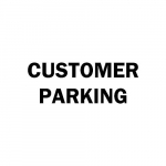 10" x 14" Polystyrene Customer Parking Sign_noscript