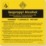 5" x 5" "Isoproryl Alcohol" Polyester Label_noscript