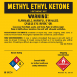 5" x 10" "Methyl Ethyl Ketone" Label_noscript