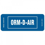141476 1.12 x 3.12" "ORM-D-AIR" Paper Label_noscript