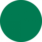 3" Round Dark Green Paper Label_noscript