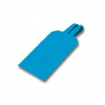 5.8" x 3.25" Blue Plastic Blank Color-Coded Lock-On Tag_noscript