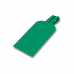 5.8" x 3.25" Green Plastic Blank Color-Coded Lock-On Tag
