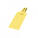 5.8" x 3.25" Yellow Plastic Blank Color-Coded Lock-On Tag