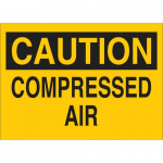 10" x 14" Aluminum Caution Compressed Air Sign_noscript