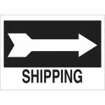 10" x 14" Aluminum Shipping Sign_noscript