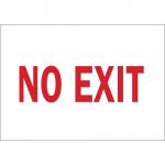 10" x 14" Aluminum No Exit Sign_noscript