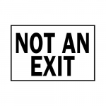10" x 14" Aluminum Not An Exit Sign_noscript