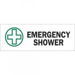 10" x 14" Aluminum Emergency Shower Sign_noscript