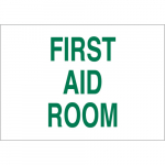 10" x 14" Aluminum First Aid Room Sign_noscript