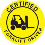 2" Vinyl Certified Forklift Driver Hard Hat Label_noscript