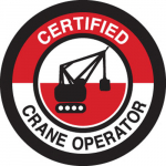 2" Vinyl Certified Crane Operator Hard Hat Label_noscript