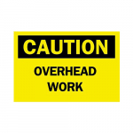 10" x 14" Aluminum Caution Overhead Work Sign_noscript