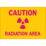 10" x 14" Aluminum Caution Radiation Area Sign_noscript