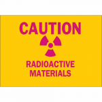 10" x 14" Aluminum Caution Radioactive Materials Sign_noscript