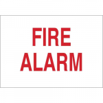 10" x 14" Aluminum Fire Alarm Sign_noscript