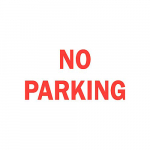 10" x 14" Aluminum No Parking Sign_noscript