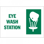 10" x 14" Aluminum Eye Wash Station Sign_noscript