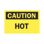 10" x 14" Aluminum Caution Hot Sign_noscript