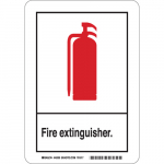 10" x 7" Fiberglass Fire Extinguisher Sign_noscript