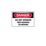 5.75" x 3" Tag: Danger: Contains Asbestos Fibers Avoid..._noscript