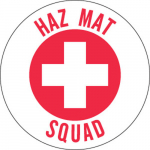 2" Dia. Vinyl Haz Mat Squad Hard Hat Label_noscript