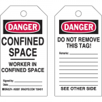 Tag: Danger: Confined Space Worker... Sign_noscript