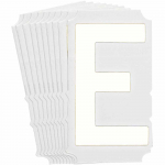 "E" Label, Letter "3" White Gothic Font Quik-Align_noscript
