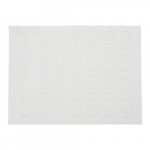 1-1/2" White Magnetic Number w/ Legend: 0 to 9_noscript