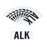 2" Vinyl ALK Label, Black on White_noscript