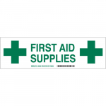 3.5" x 12" Polyester First Aid Supplies Label_noscript